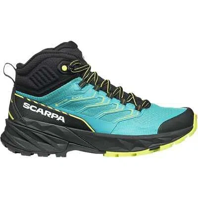 Pre-owned Scarpa Rush 2 Mid Gtx Hiking Shoe - Women's Baltic Blue/sunny Lime, 39.0