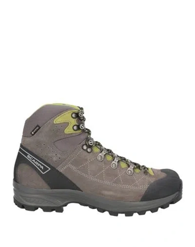 Scarpa Woman Ankle Boots Charcoal Size 9.5 Leather, Textile Fibers, Gore-tex In Brown