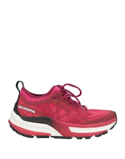 Scarpa Woman Sneakers Fuchsia Size 8 Textile Fibers, Rubber In Pink