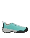 Scarpa Woman Sneakers Turquoise Size 7.5 Leather In Blue