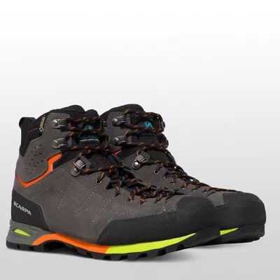 Pre-owned Scarpa Zodiac Plus Gtx Backpacking Boot - Men's In Shark/orange