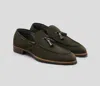 Scarpe Di Bianco Men's Napoli Suede Loafer In Selva In Multi