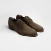 Scarpe Di Bianco Men's Pisa Suede Derby Shoes In Dark Bark In Multi