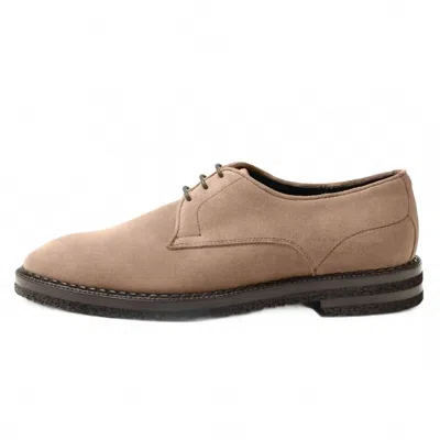 Scarpe Di Bianco Men's Soverato Suede Blucher Shoe In Anitlope In Multi
