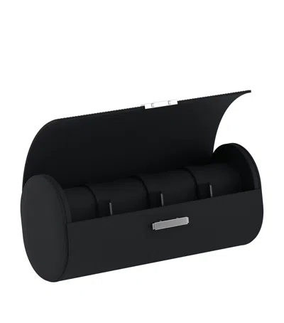 Scatola Del Tempo Leather Pochette Watch Case In Blue