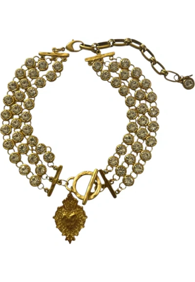 Sccollection Donatella Choker In Gold