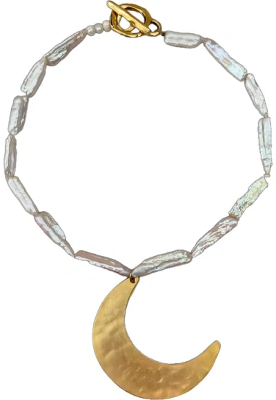 Sccollection Luna Necklace In Metallic