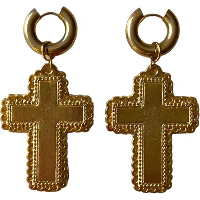 Sccollection Madonna Earrings In Gold