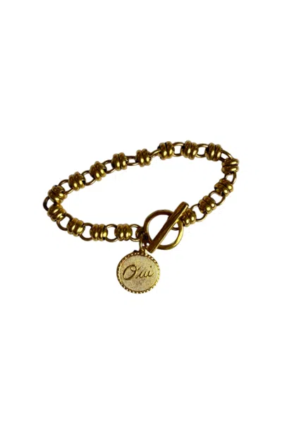 Sccollection Oui Bracelet In Gold