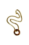 Sccollection Riley Necklace In Brown