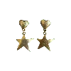 Sccollection Women's Billie Gold Star & Heart Earrings In Gold