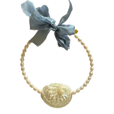 Sccollection Women's Blue / White Henri Necklace In Multi