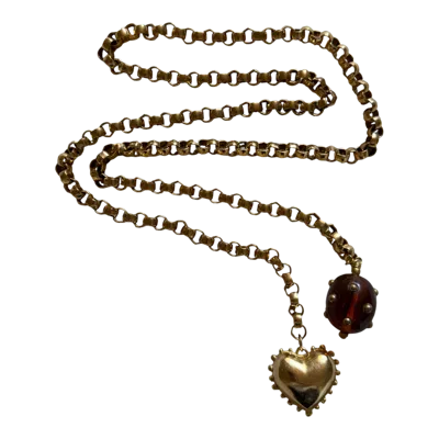 Sccollection Women's Brown Bonnie Wrap-up Necklace - Tortoise