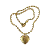Sccollection Women's Cara Gold Heart Necklace In Gold
