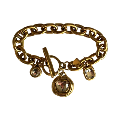 Sccollection Women's Gold Daisy Bracelet