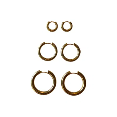 Sccollection Women's Gold Everyday Hoops
