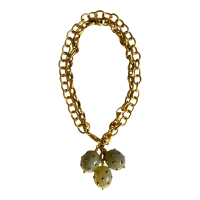 Sccollection Women's Gold / Green / Black Eve Necklace In Multi