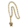 Sccollection Women's Gold Leon Rhinestone Lariat