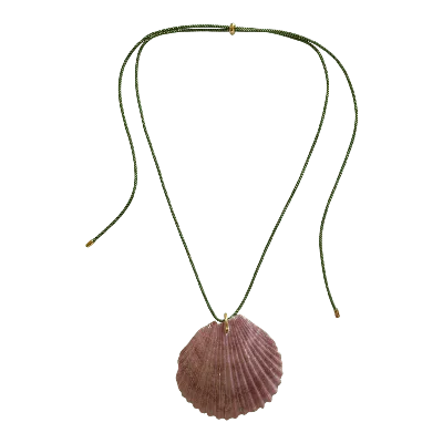 Sccollection Women's Green / Purple Lily Necklace In Multi