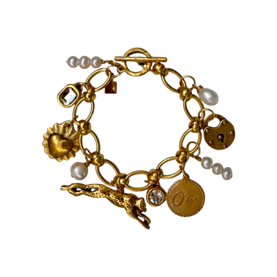 Sccollection Women's Lola Gold Charm Bracelet