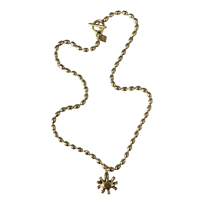 Sccollection Women's Sofia Mini Gold Eye Necklace