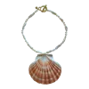 Sccollection Women's White / Pink Calico Necklace In Multi