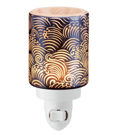 Scentsy Midnight Tide Warmer In Blue And Black