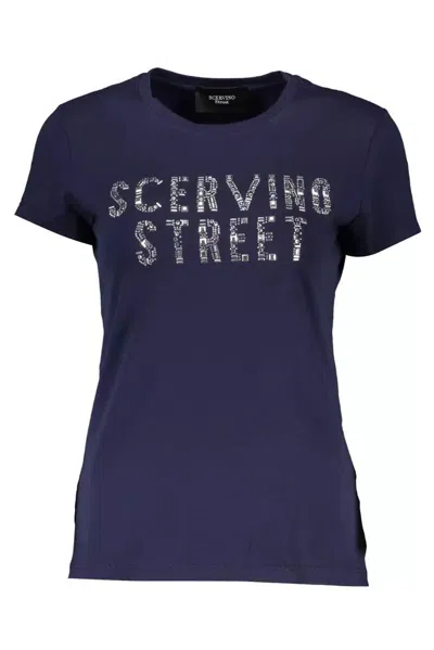 Scervino Street Sparkling Crew Neck Tee In Women's In Blue