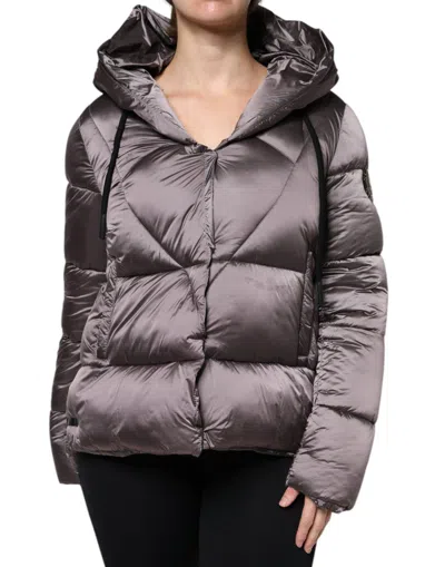 Pre-owned Scervino Street Puffer Quilted Hooded Women Coat Women's Jacket () In Purple