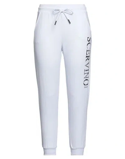Scervino Woman Pants White Size Xl Cotton, Elastane