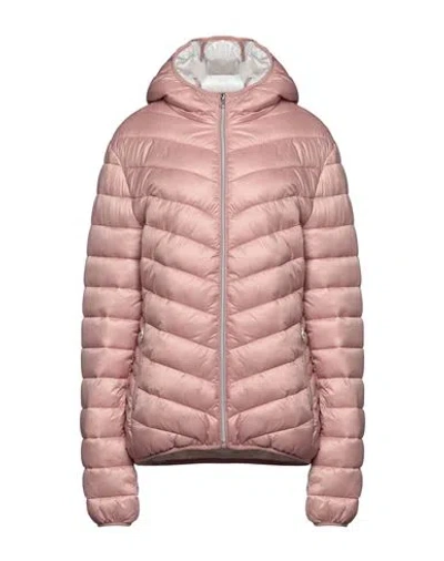 Scervino Woman Down Jacket Light Pink Size Xl Polyester
