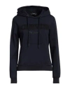 Scervino Woman Sweatshirt Midnight Blue Size M Cotton, Elastane