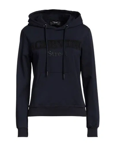 Scervino Woman Sweatshirt Midnight Blue Size L Cotton, Elastane