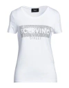 Scervino Woman T-shirt White Size S Viscose, Elastane In White