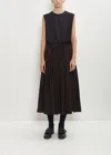 Scha Deep Pockets Volume Cotton Skirt In Brown