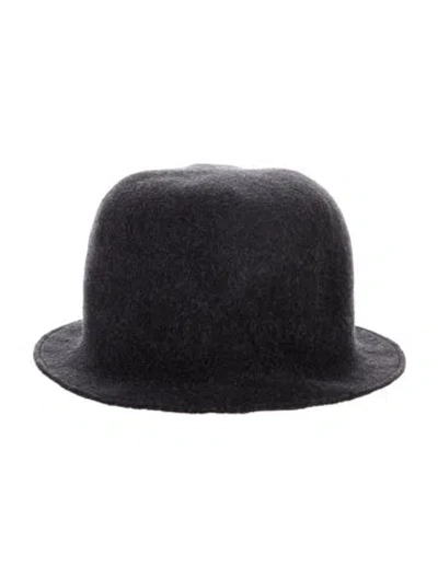 Pre-owned Scha Felt Bucket Hat In Blue