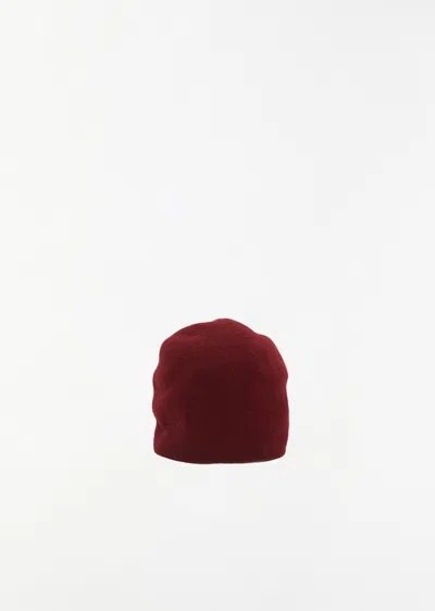 Scha Taiga Wool E Beanie In Burgundy