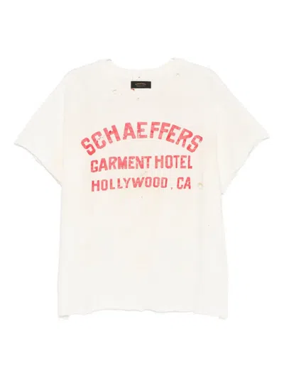 Schaeffer's Garment Hotel Cotton T-shirt In Neutral