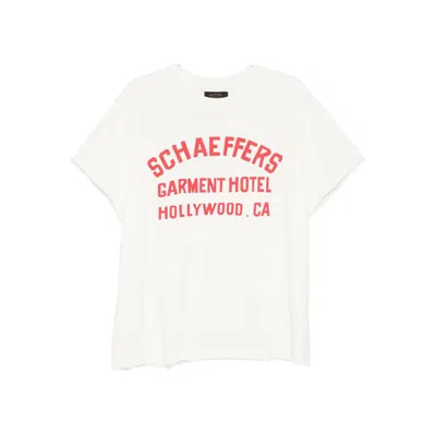 Schaeffer's Garment Hotel T-shirts In White