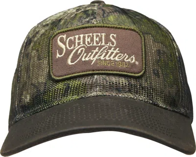Scheels Outfitters Men's  Camo Riverside Mesh Adjustable Hat In Green