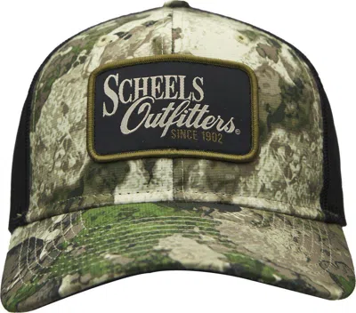 Scheels Outfitters Men's  Camo Riverside Trucker Adjustable Hat In Green
