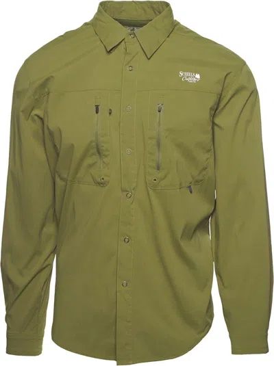 Scheels Outfitters Men's  Insect Shield Long Sleeve Button Up Shirt In Green