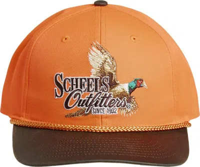 Scheels Outfitters Men's  Pheasant Logo Adjustable Hat In Orange