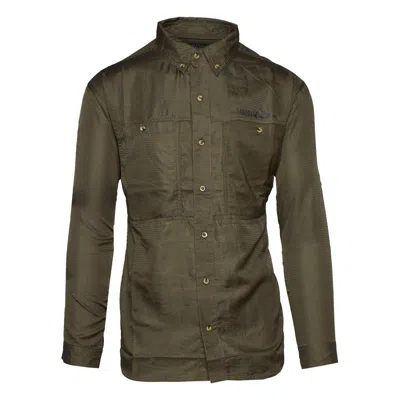 Scheels Outfitters Men's  Quail Forever Panhandle Long Sleeve Button Up Shirt In Green