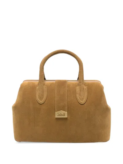 Schell Medium Doctor Suede Tote Bag In Brown