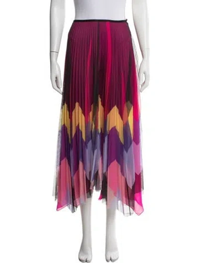 Pre-owned Schiaparelli 2019 Long Skirt In Black/pink