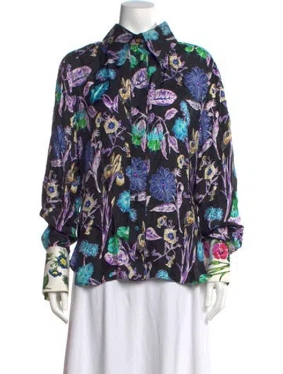 Pre-owned Schiaparelli 2019 Silk Blouse In Multicolor