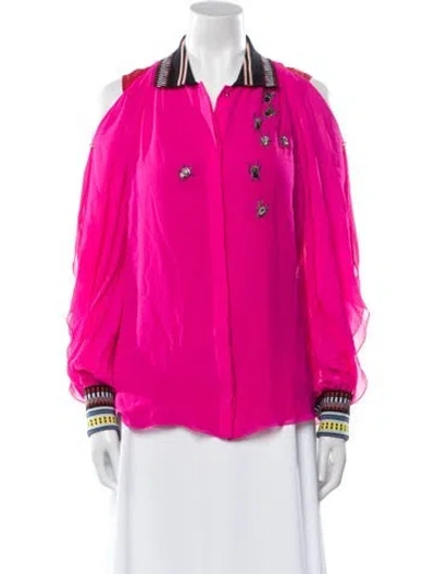 Pre-owned Schiaparelli 2019 Silk Blouse W/ Tags In Multi