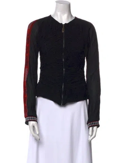 Pre-owned Schiaparelli 2019 Silk Top In Black