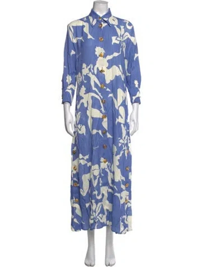 Pre-owned Schiaparelli 2021 Long Dress In Blue